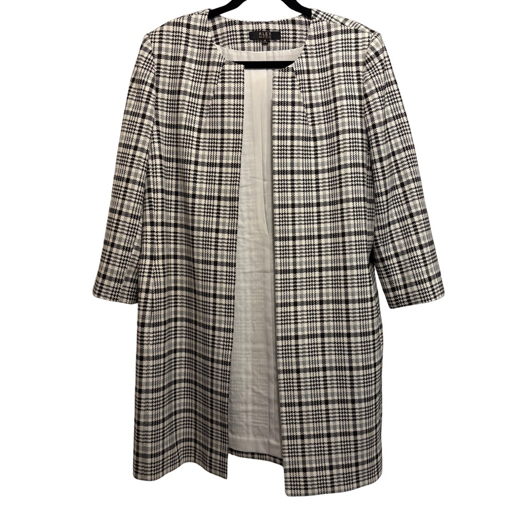 Alex Marie Black and White Duster Jacket
